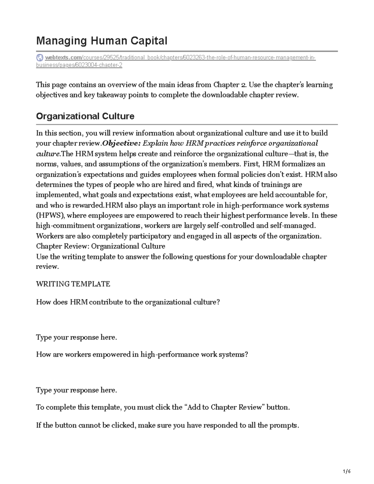 Managing Human Capital - CH02 - Review Guide - Managing Human Capital ...