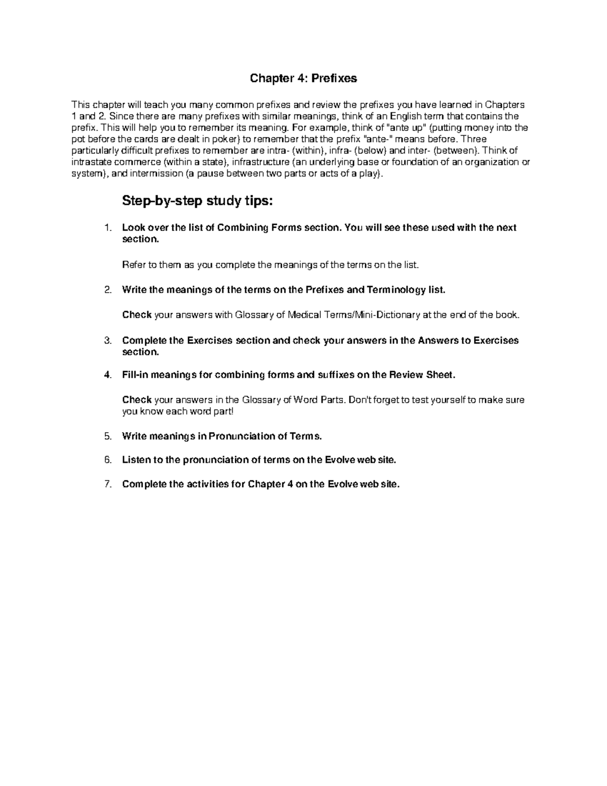 Chapter 4 Guide - Chapter 4: Prefixes This chapter will teach you many ...