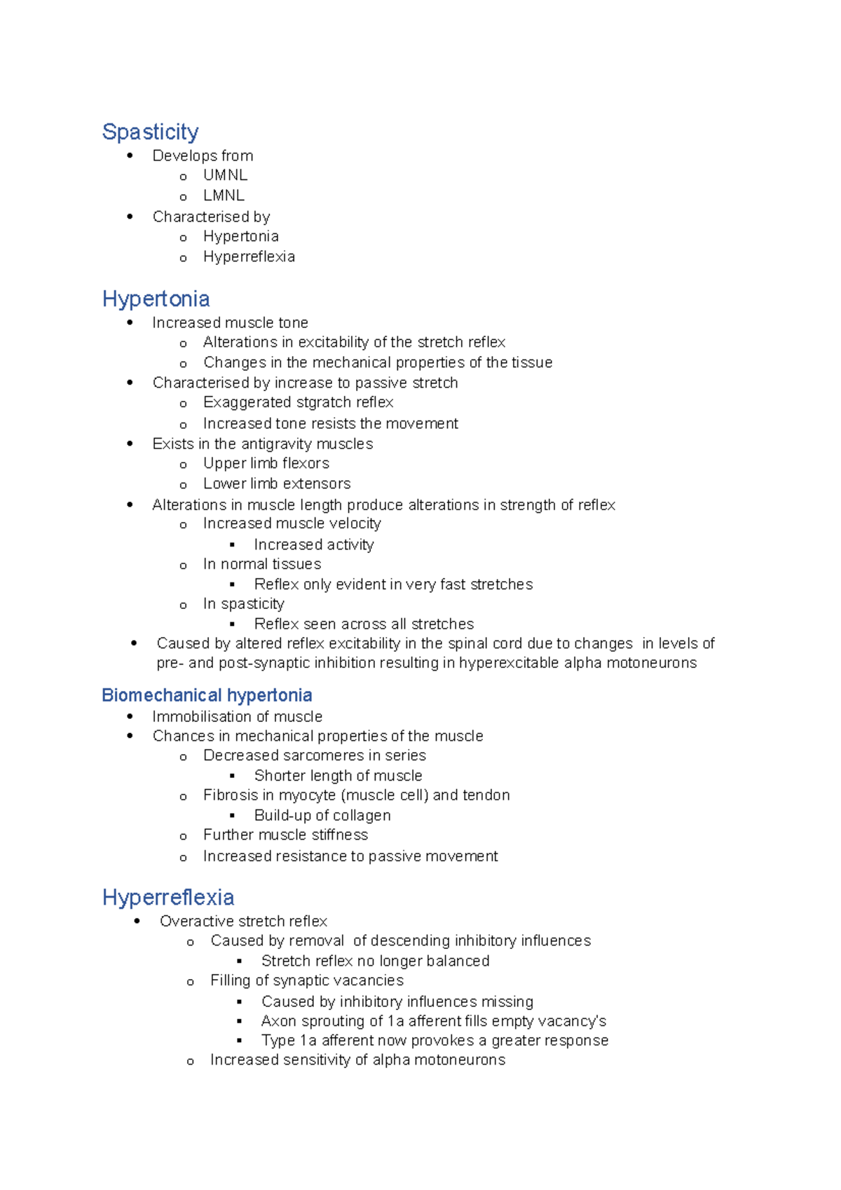 hypertonia causes)