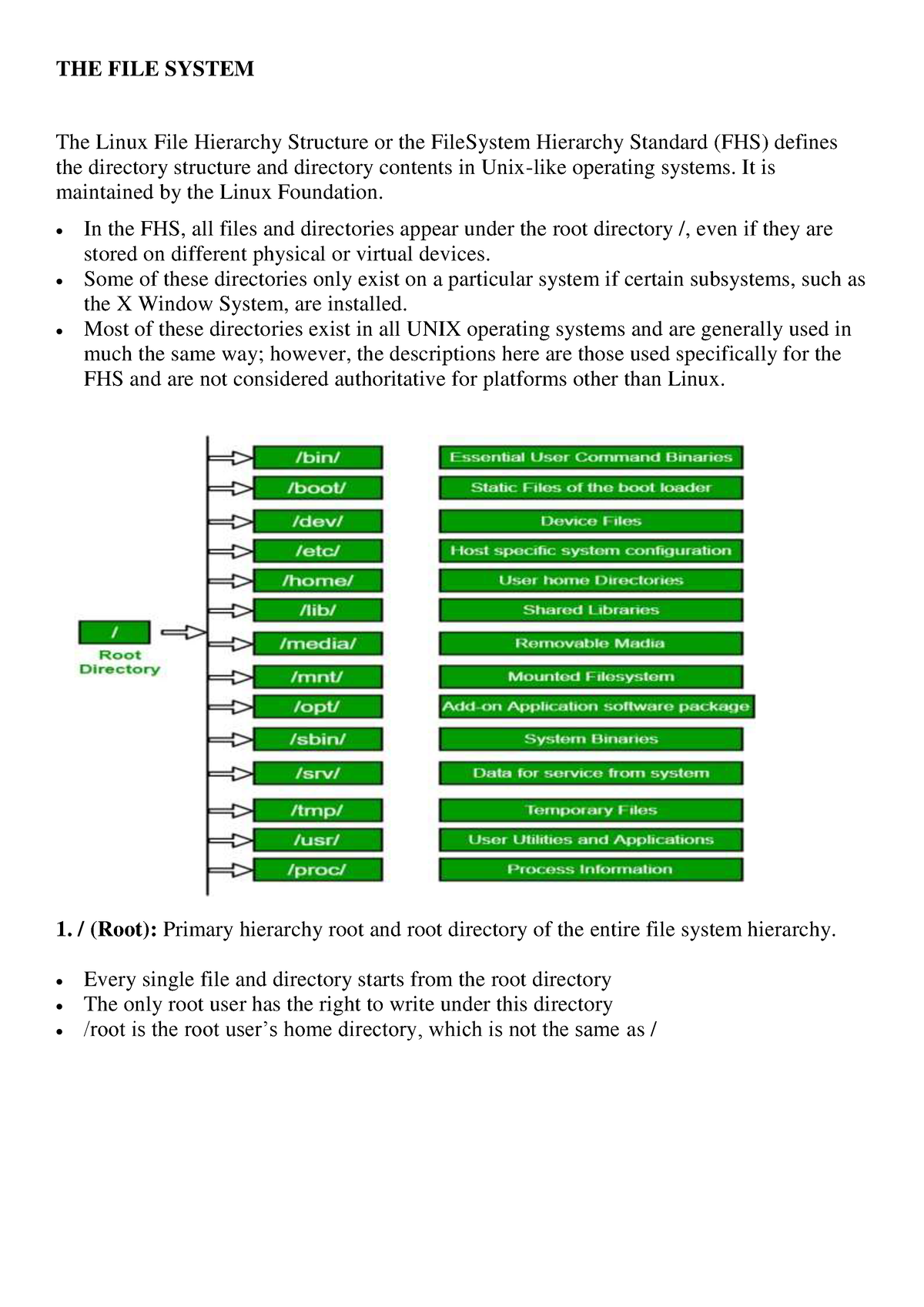 linux-directories-and-files-the-file-system-the-linux-file-hierarchy