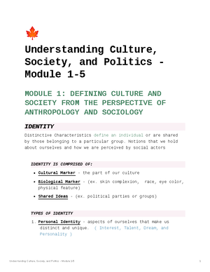 USCP-1ST - The nature, goals and perspectives of anthropology ...