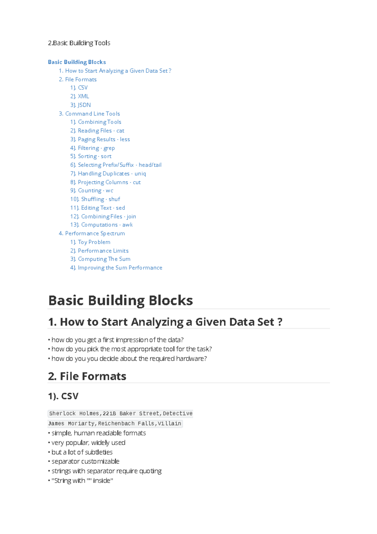 basic building blocks - note summary - 2 Building Tools Basic Building ...