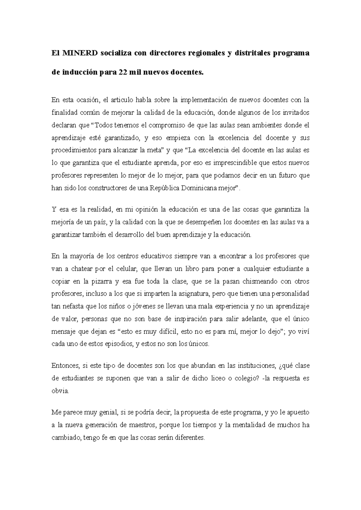 El Minerd socializa con directores regionales y distritales programa de ...