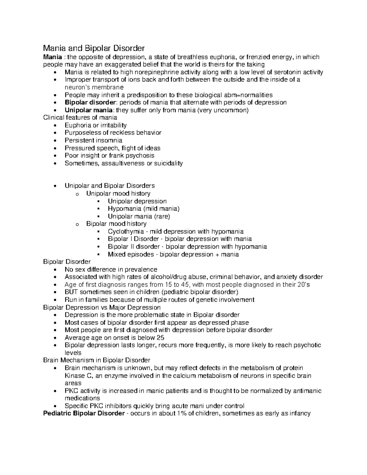 PSY 103 - 4. Mania and Bipolar Disorder - Warning: TT: undefined ...