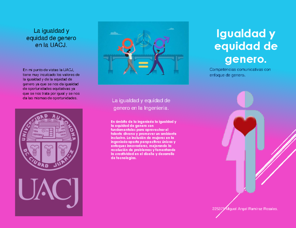 Igualdad y equidad de genero - La igualdad y equidad de genero en la ...
