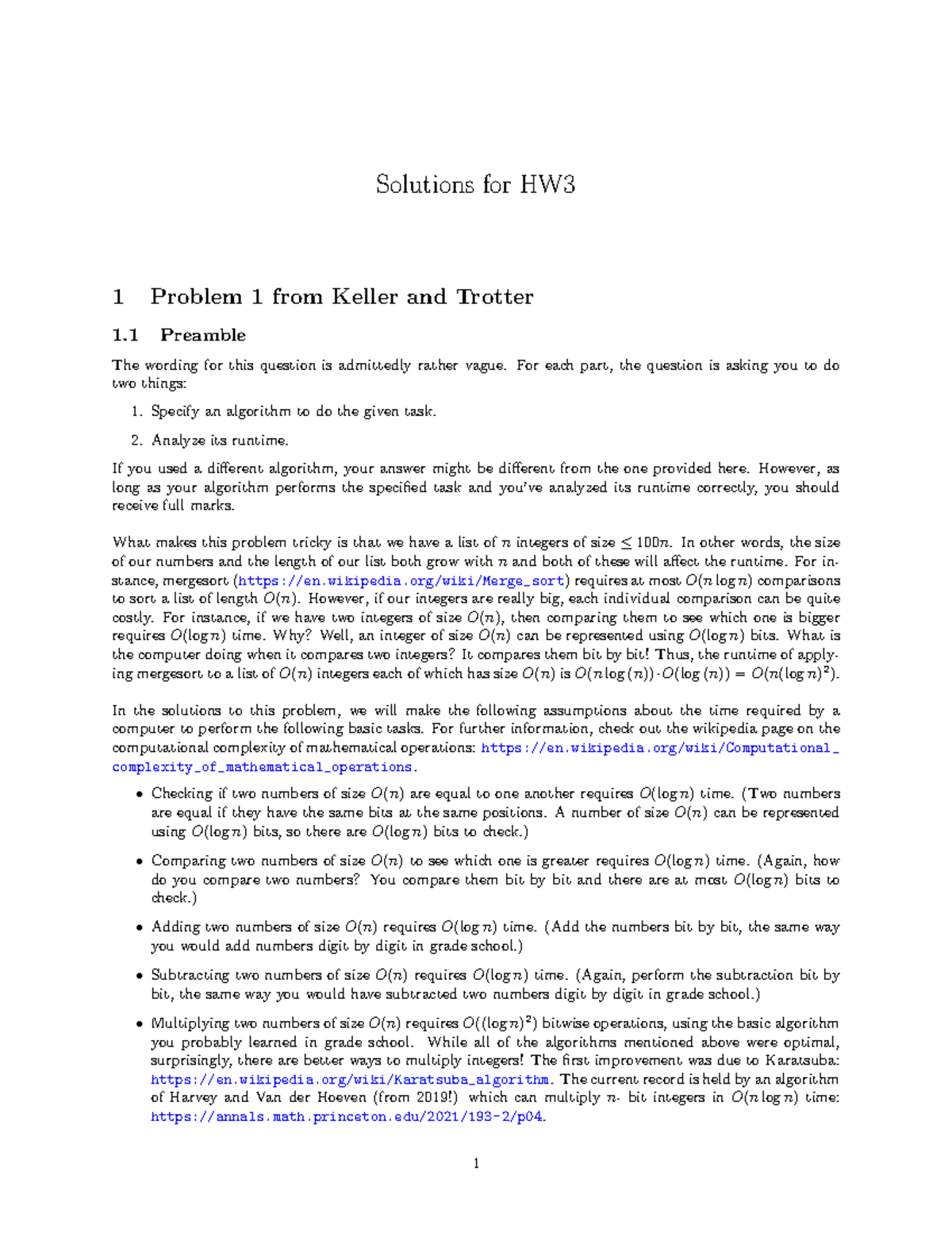 Solutions For HW3 - For Each Part, The Question Is Asking You To Do Two ...