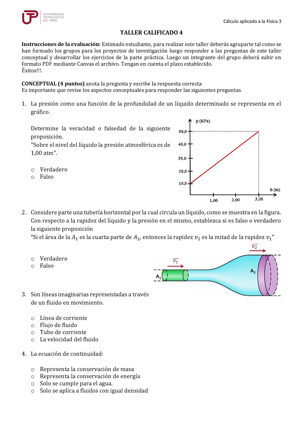 Taller 5 CAF3 - Tareas - Calculo Aplicado A La Fisica II - UTP - Studocu