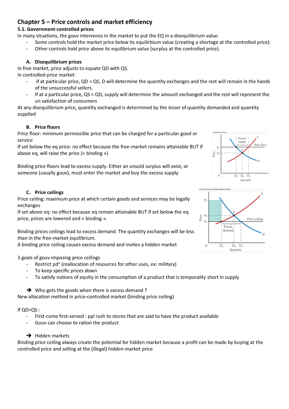 CH5 - Learning Sheet - A summary of Chapter 5 of ECON208. Main points ...