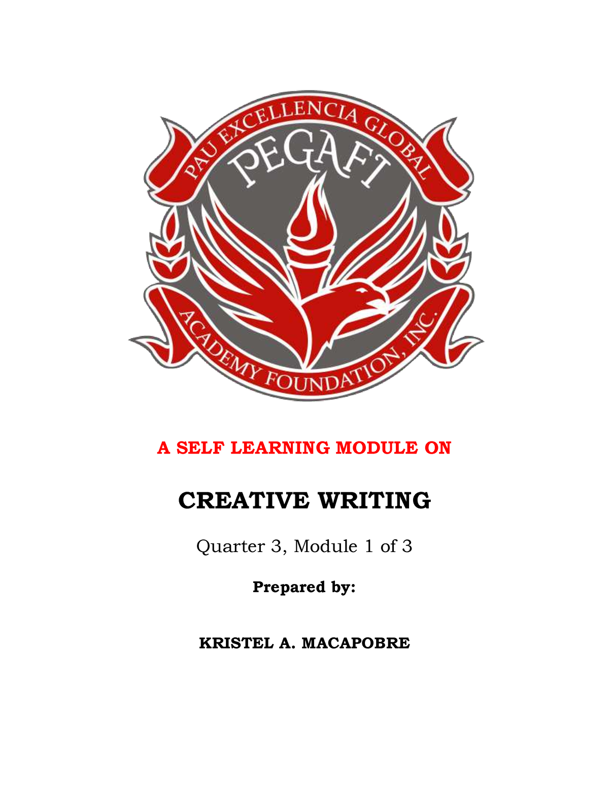 creative writing quarter 3 module 2