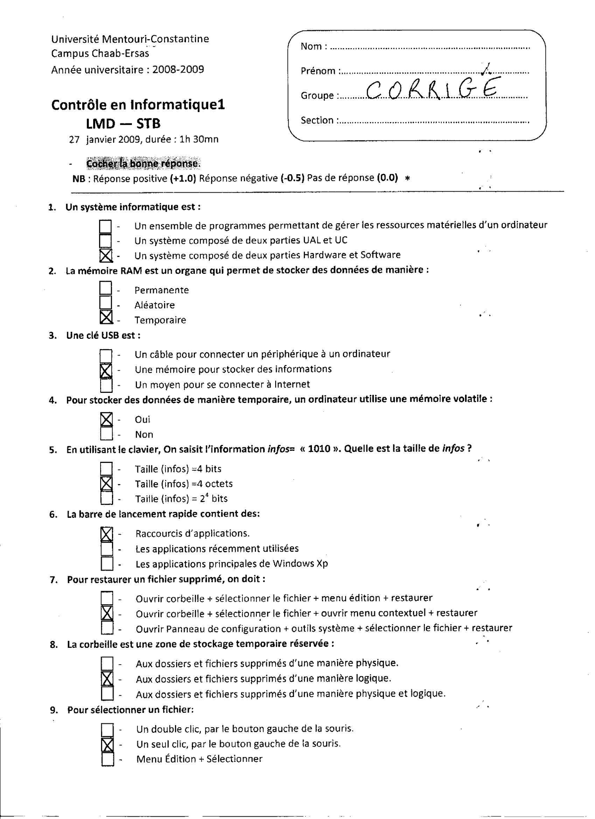 St 1an cobtr 1 info3 - preparation - TP Bureautique - Studocu