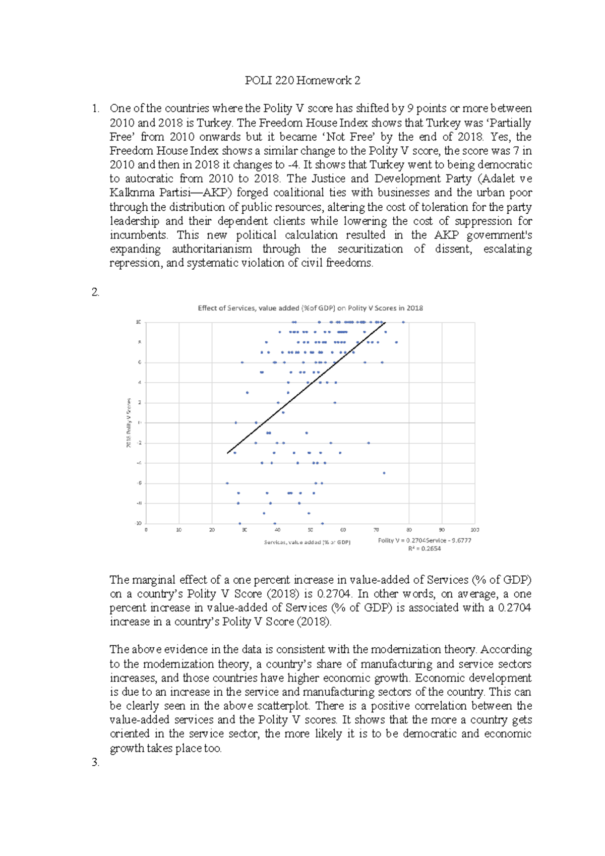 POLI 220 assignment 2 solutions - POLI 220 Homework 2 One of the ...