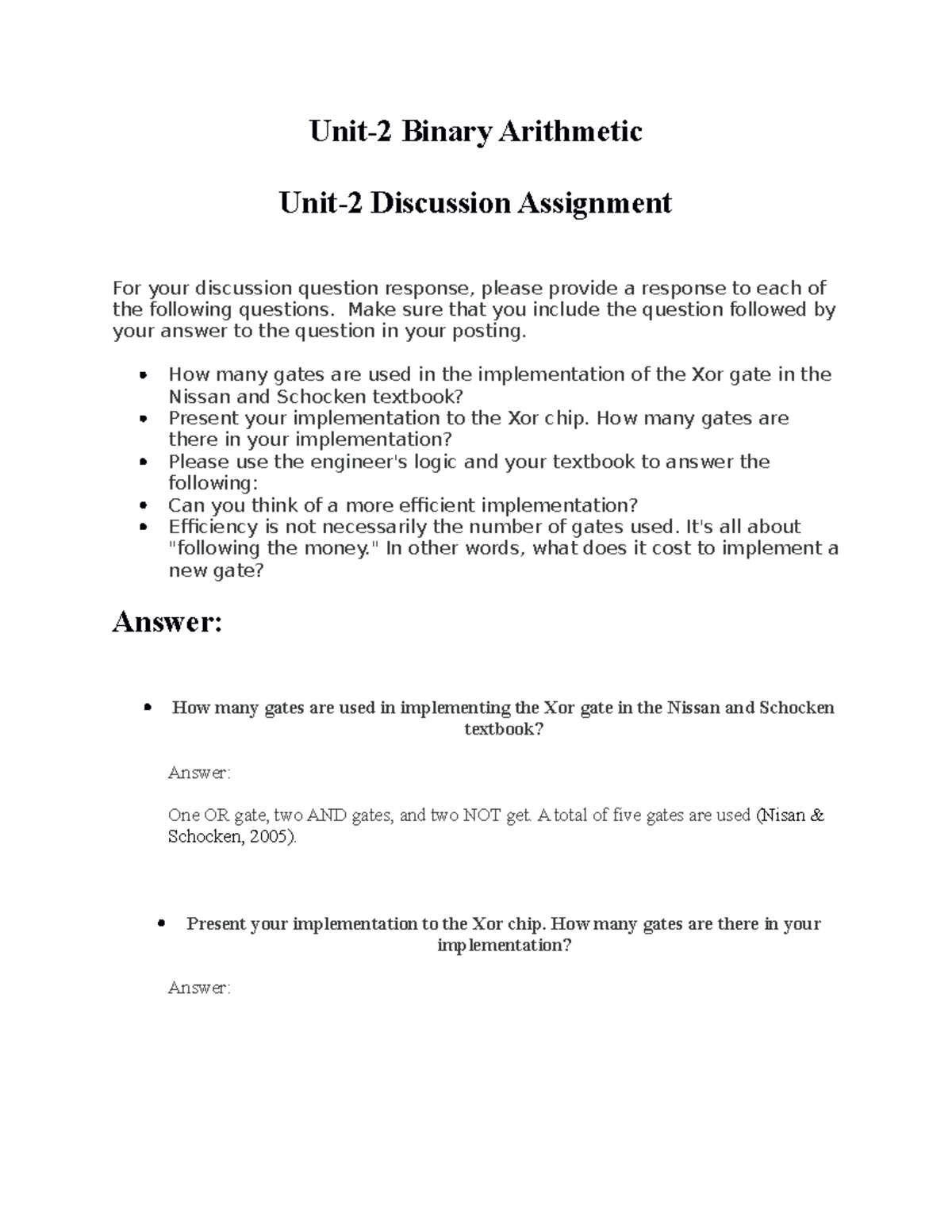 cs 1104 assignment unit 2