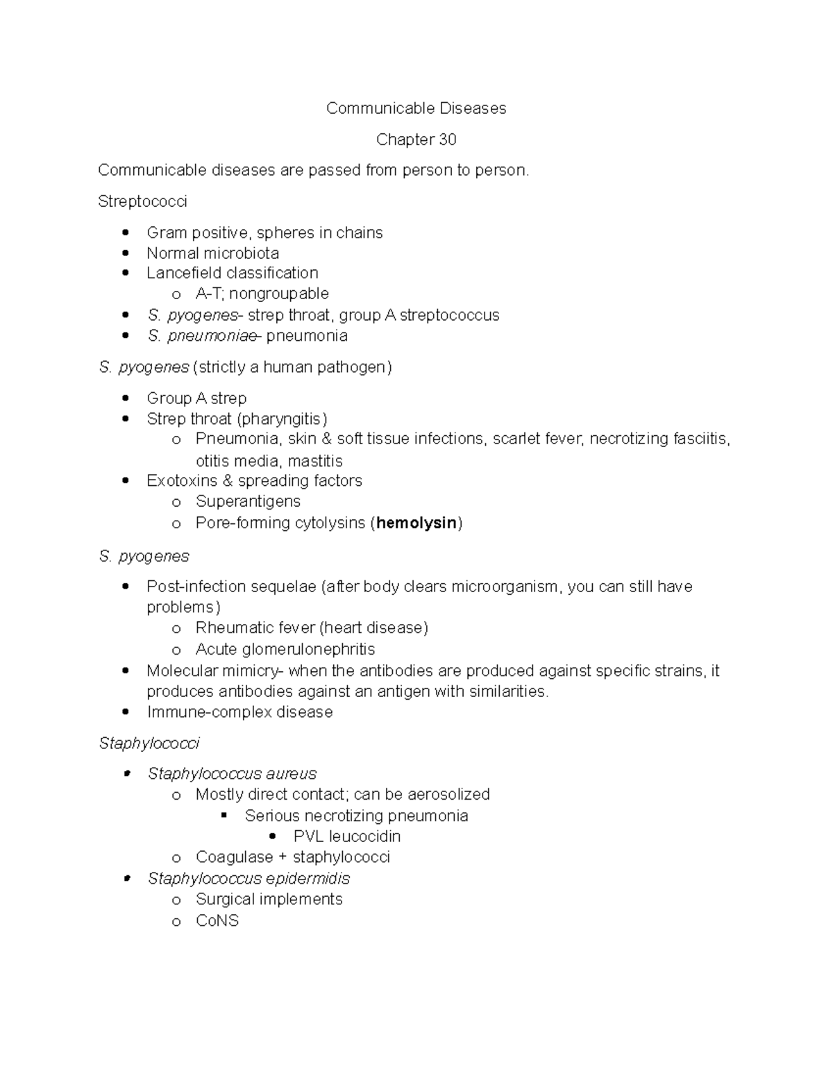 Communicable Diseases - Communicable Diseases Chapter 30 Communicable ...