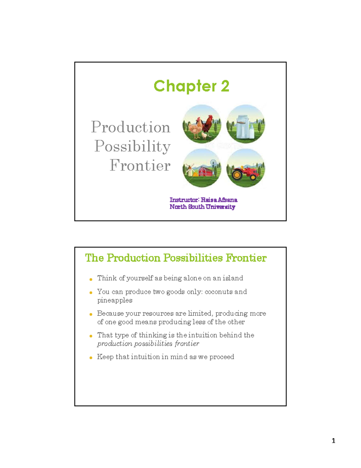Eco chap 2 - hjghjvjgkjghvh - Chapter 2 Production Possibility Frontier ...
