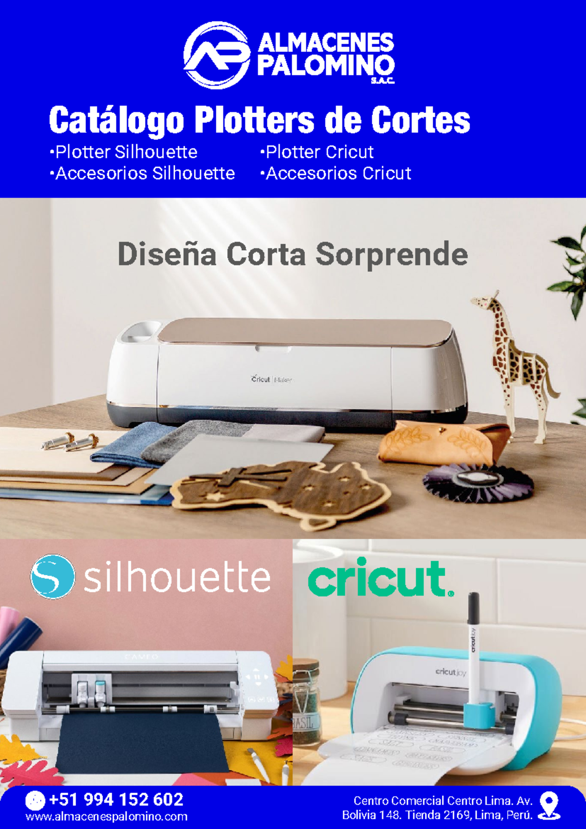 Catalogo Plotters de Cortes Almacenes Palomino 2023 - •Plotter Cricut ...