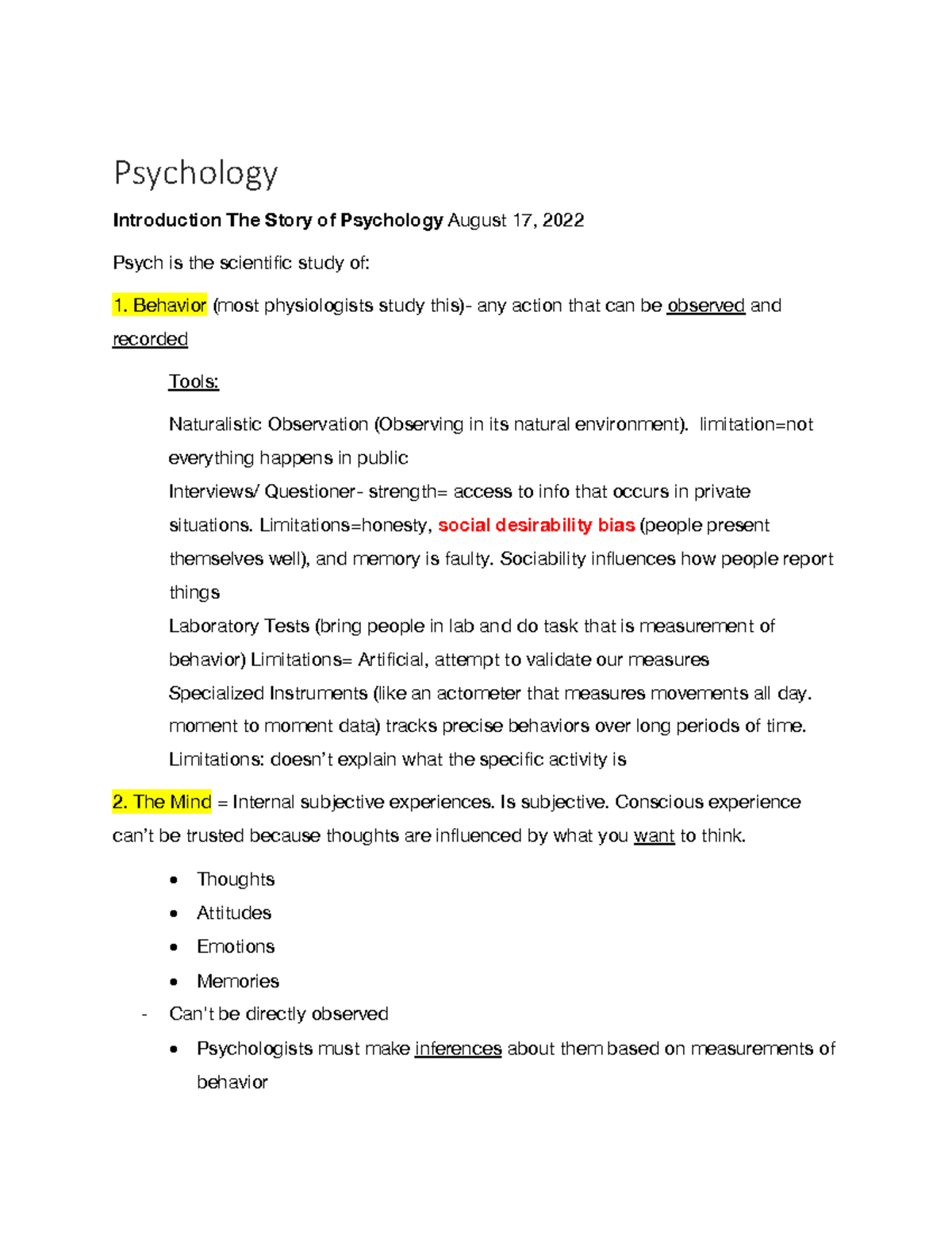 psychology-notes-psychology-introduction-the-story-of-psychology