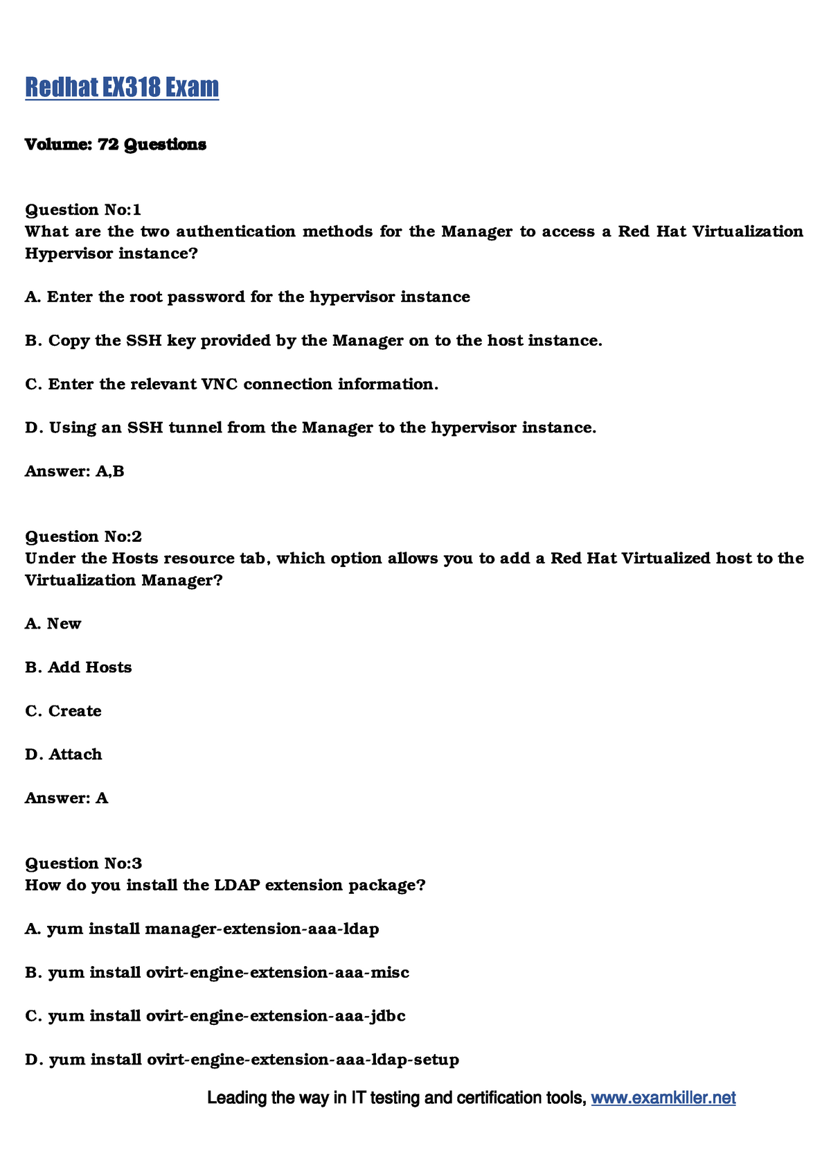 EX318 Latest Mock Exam