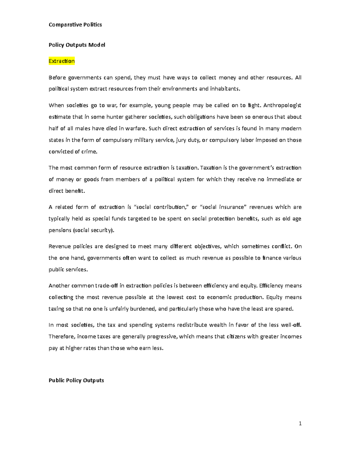 Apuntes- Policy Outputs Model - Policy Outputs Model Extraction Before ...