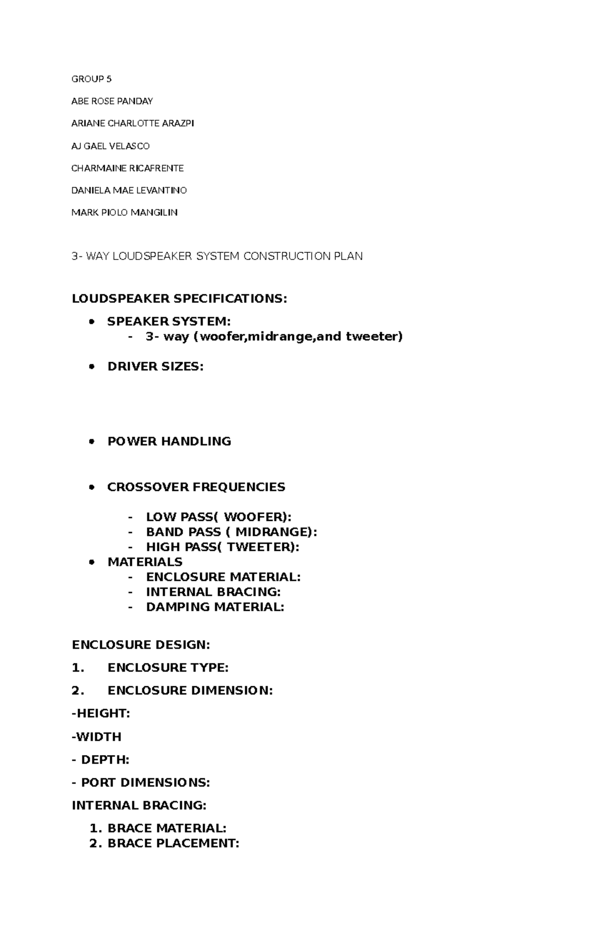 3 Waytype Speaker PLAN - buhay - GROUP 5 ABE ROSE PANDAY ARIANE ...