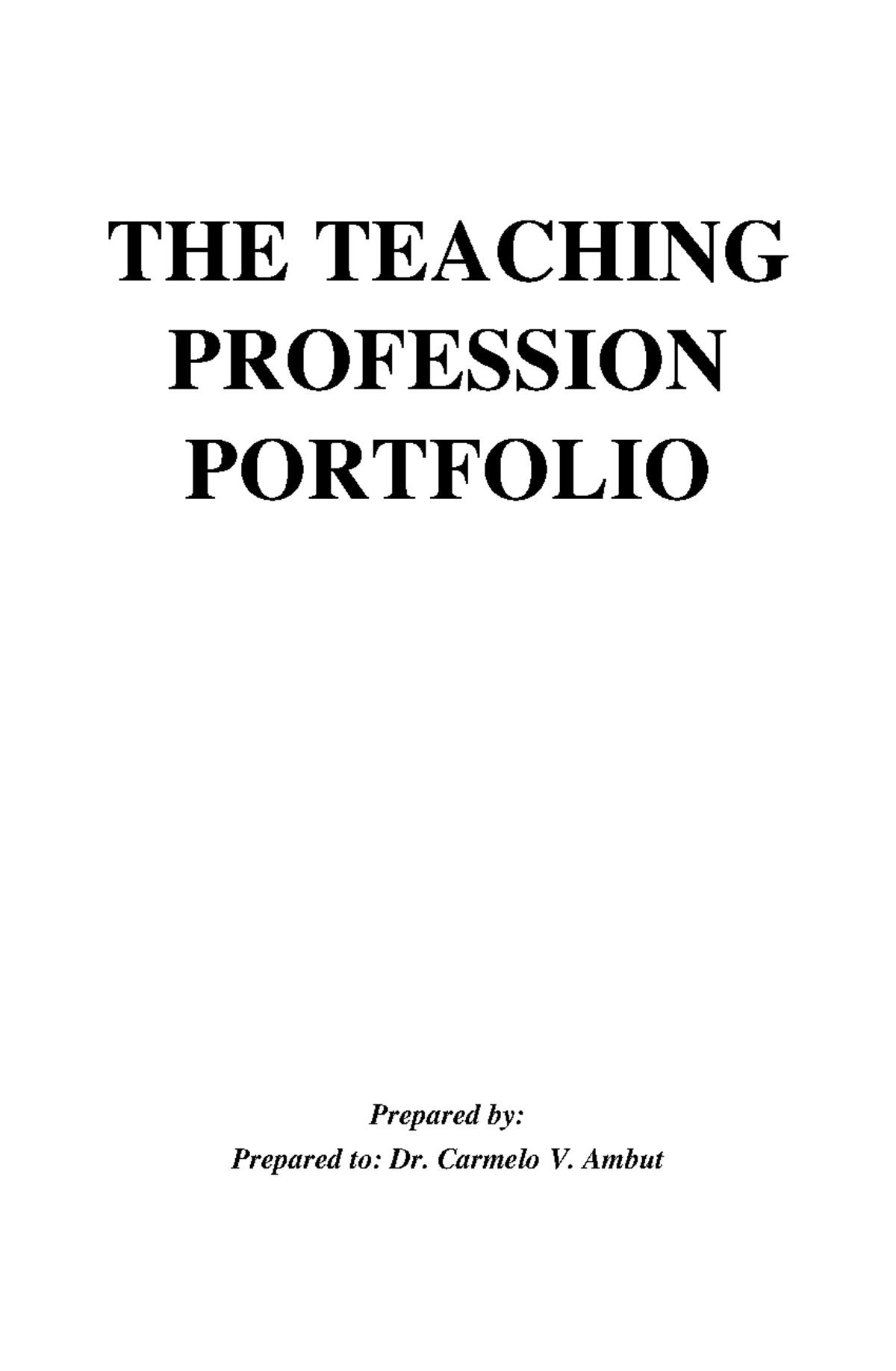 scribd-sdfsdfsf-the-teaching-profession-portfolio-prepared-by