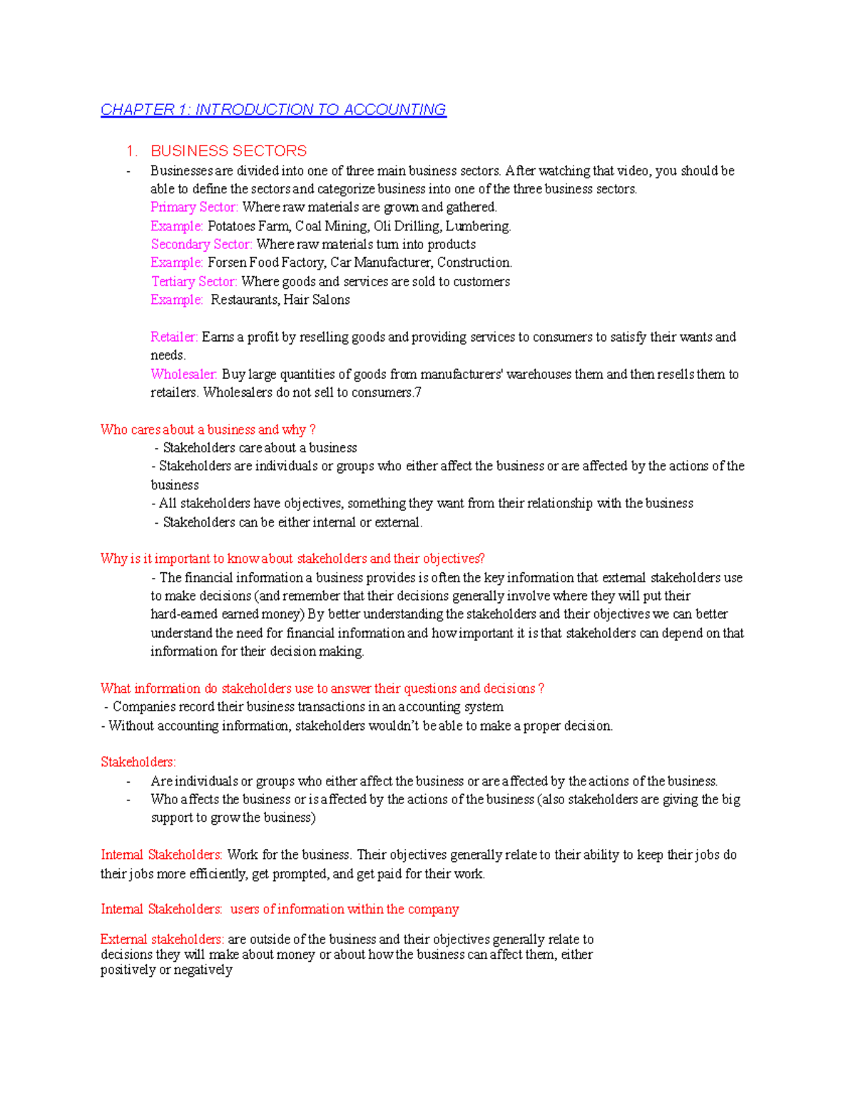 ACC100 1 , 2 ,3 , 4 ,5 MIDTERM - CHAPTER 1: INTRODUCTION TO ACCOUNTING ...