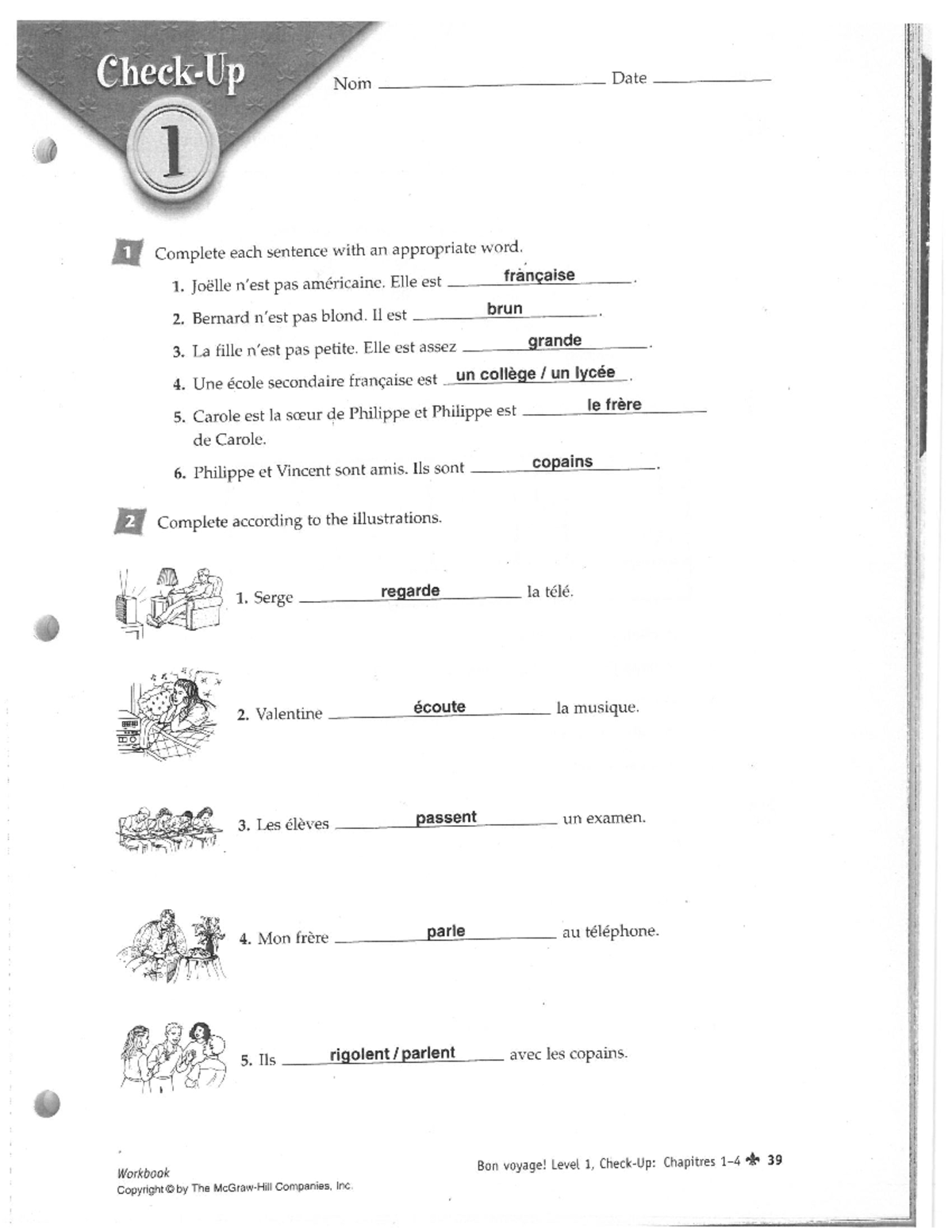 Answers ch 1-4 wb Check-Up - Studocu