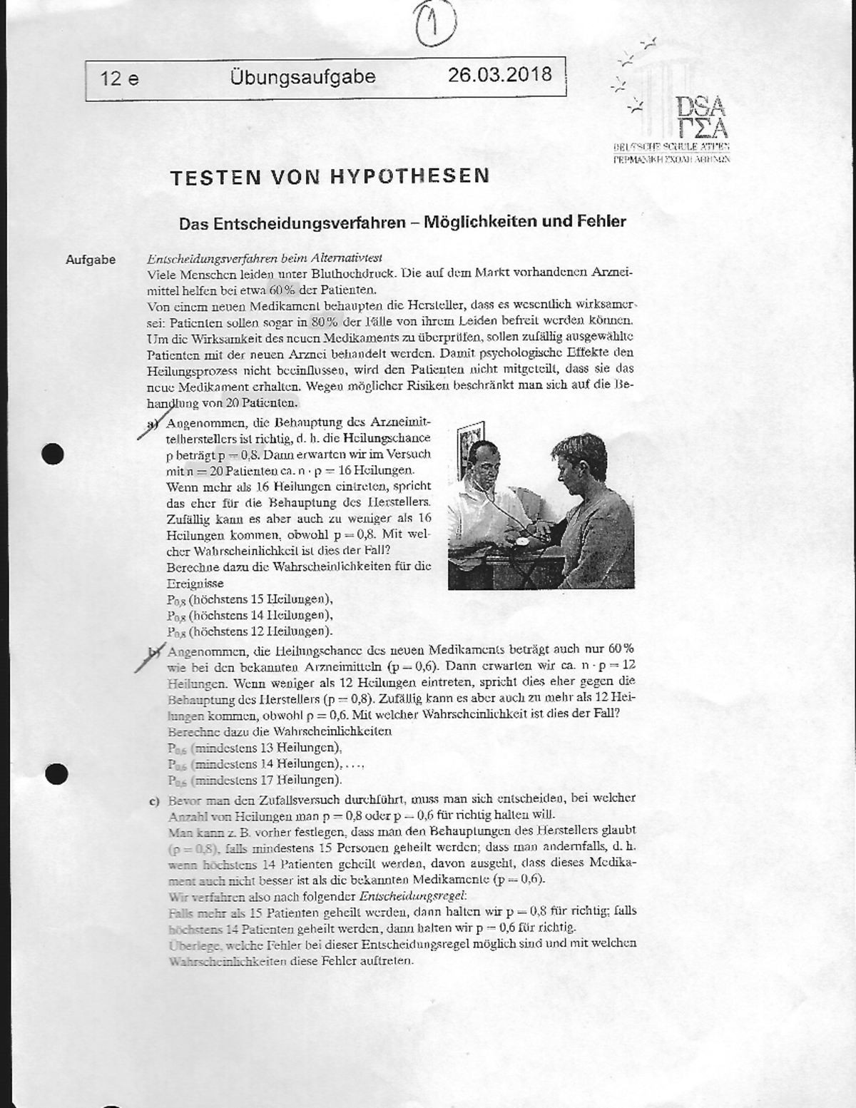 Übungsaufgaben 12 Klasse - Mathematik - Studocu