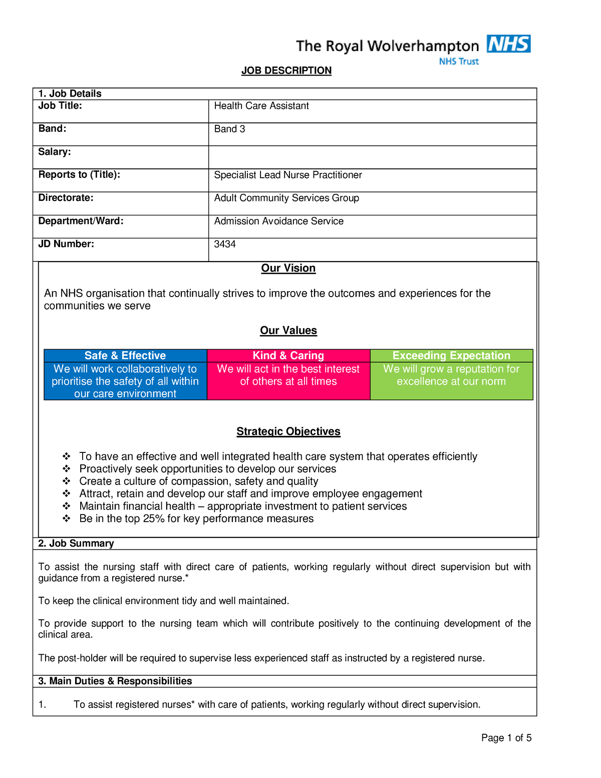 RASC HCA Job Description JOB DESCRIPTION Job Details Job Title   Thumb 1200 1553 