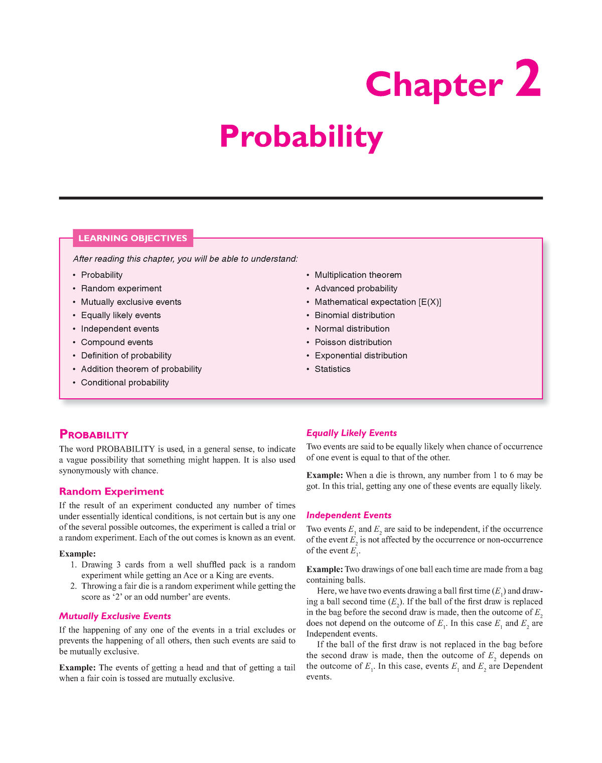 Probability - Pearson 2019 - Chapter 2 Probability ProbAbility The Word ...