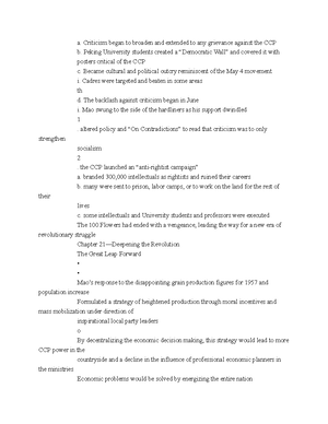 Hist 122 15 History Of China Notes Continued For The Year 23 Hist 122 15 History Of China Notes Continued For The Year 23