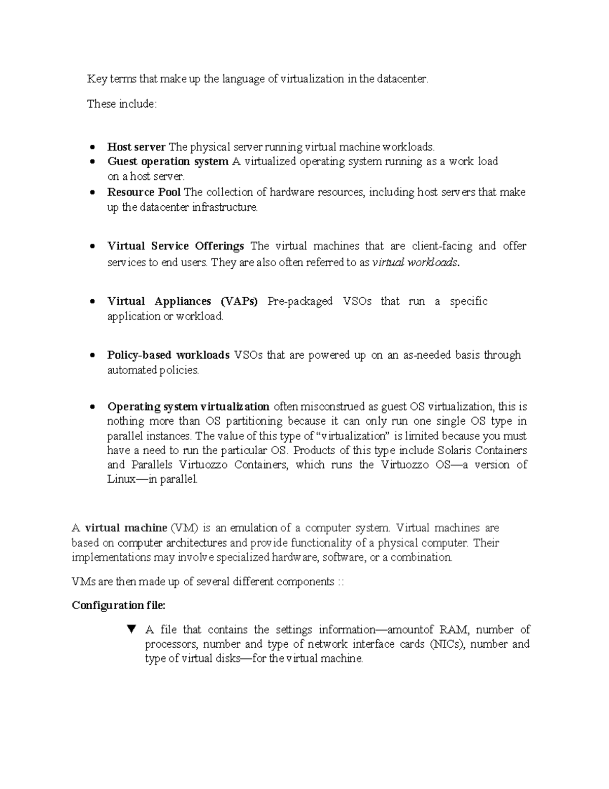 Writeup content for PPT - Key terms that make up the language of ...