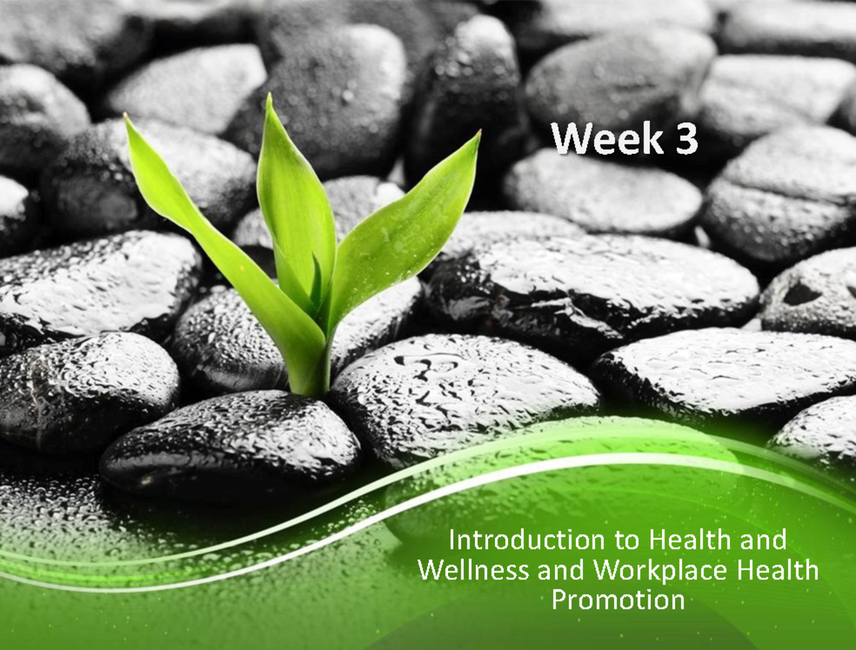 All About Health And Safety - Week 3 Introduction To Health And ...