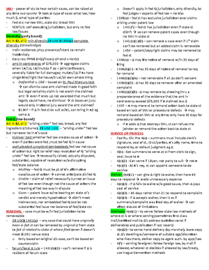 Civ Pro Outline - Class and Reading notes compiled into one document ...