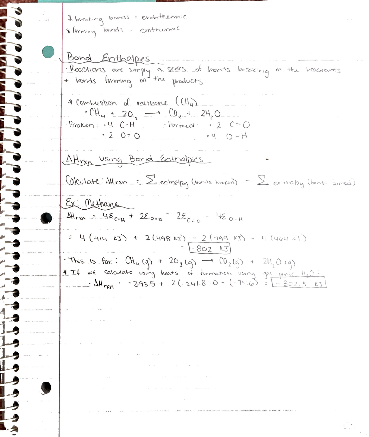 Chem 105 - Bond Enthalpies - Ch 105 - Studocu