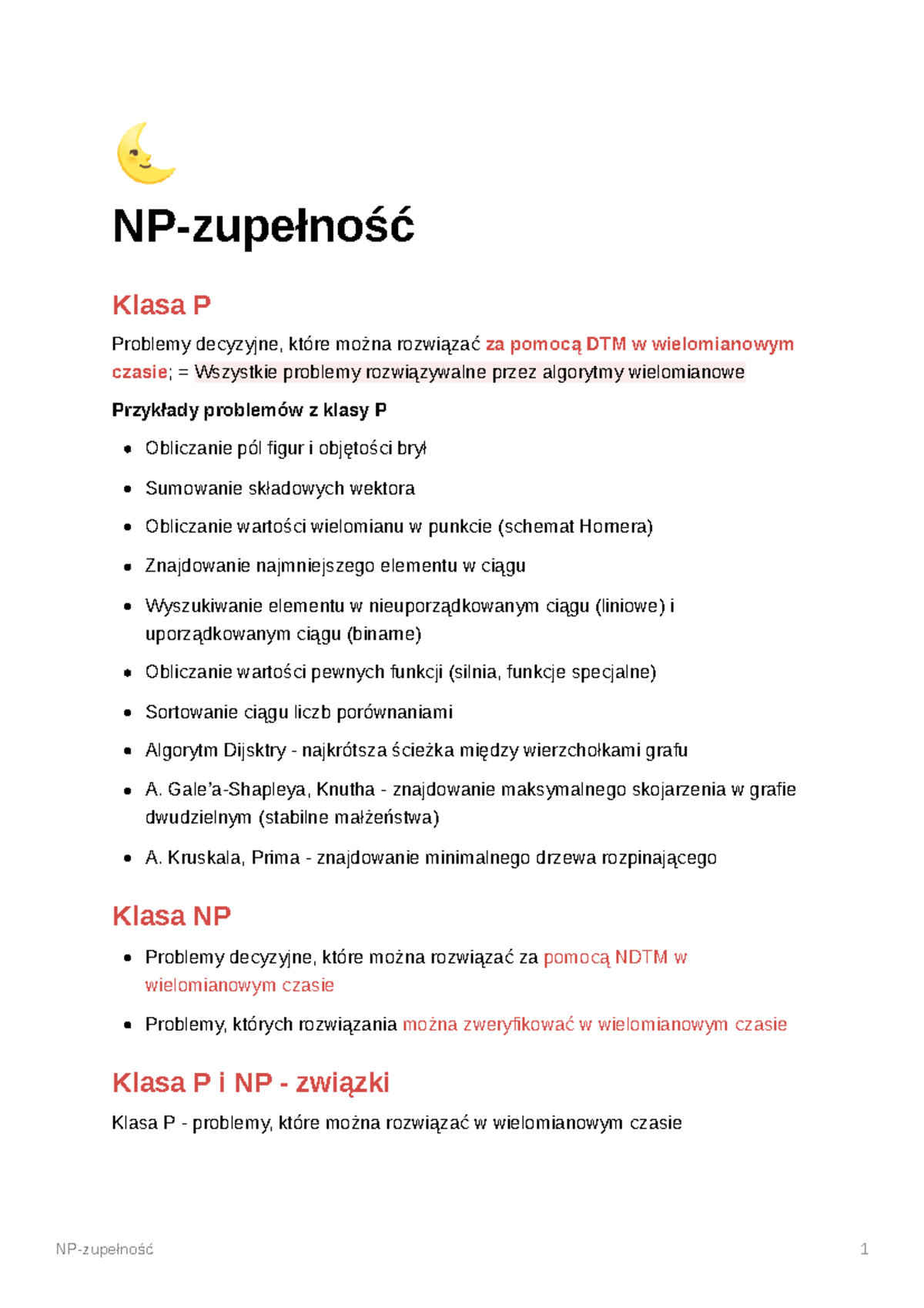 Podaj Przykład Choroby Którą Można Wykryć Za Pomocą Testów Pourodzeniowych NP-zupełność algorytmów - NP-zupełność Klasa P Problemy decyzyjne