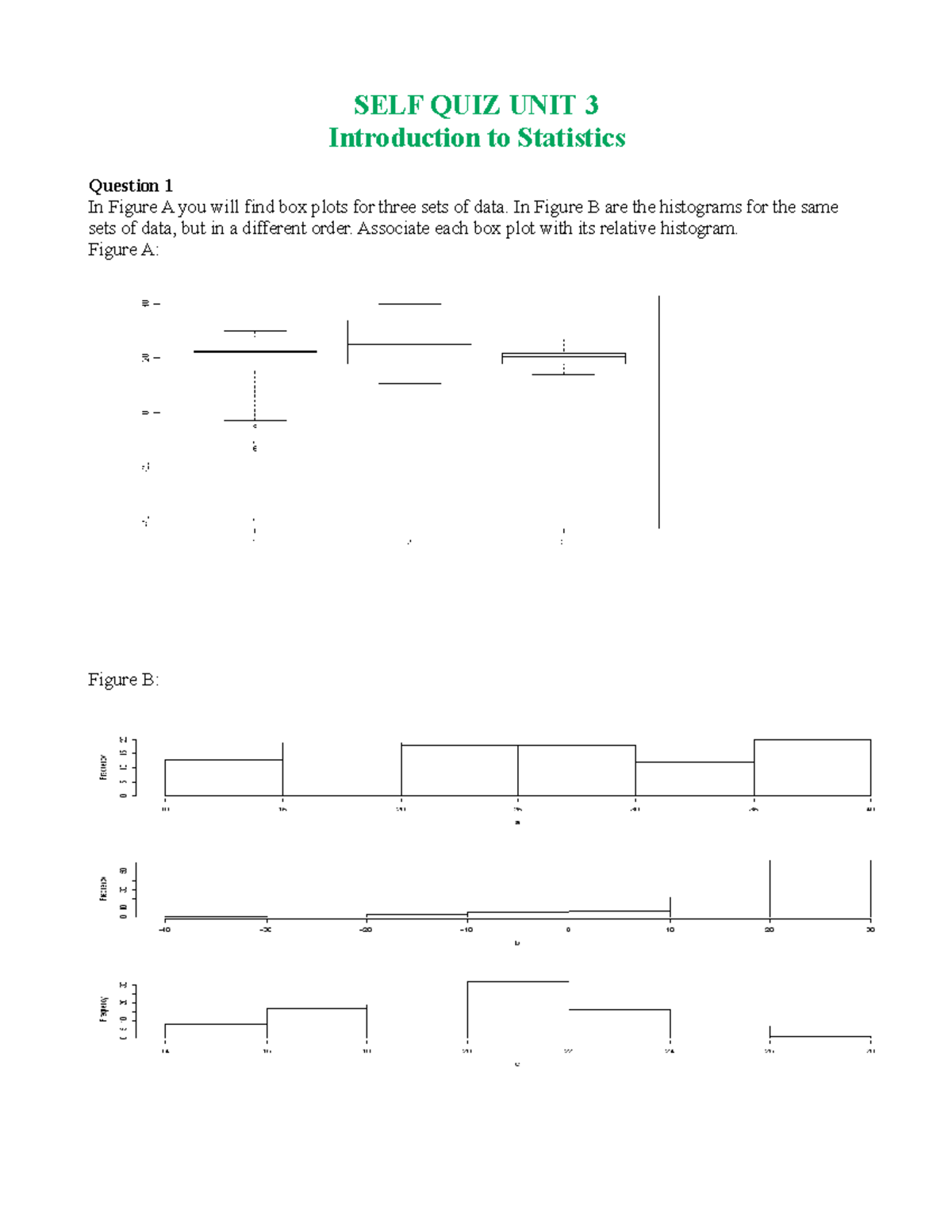 Self-Quiz Unit 3 - Selection Of My Best Coursework - SELF QUIZ UNIT 3 ...