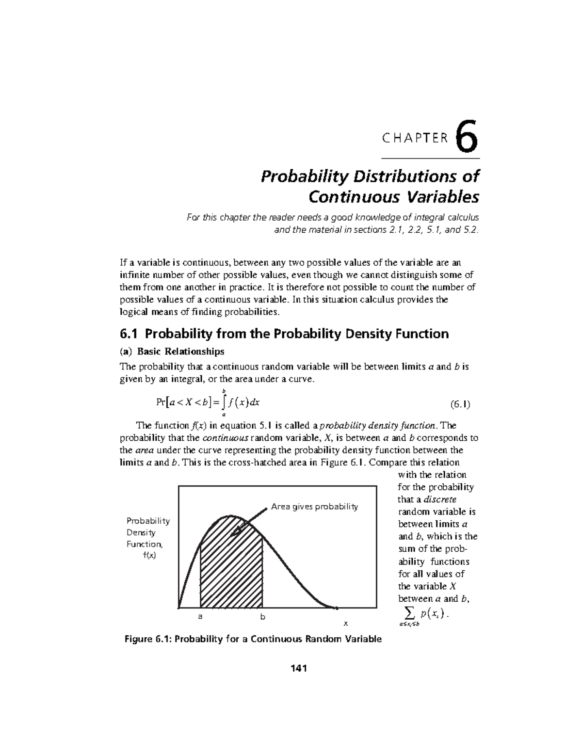 Strat prob p6 - ####### C H A P T E R 6 Probability Distributions of ...