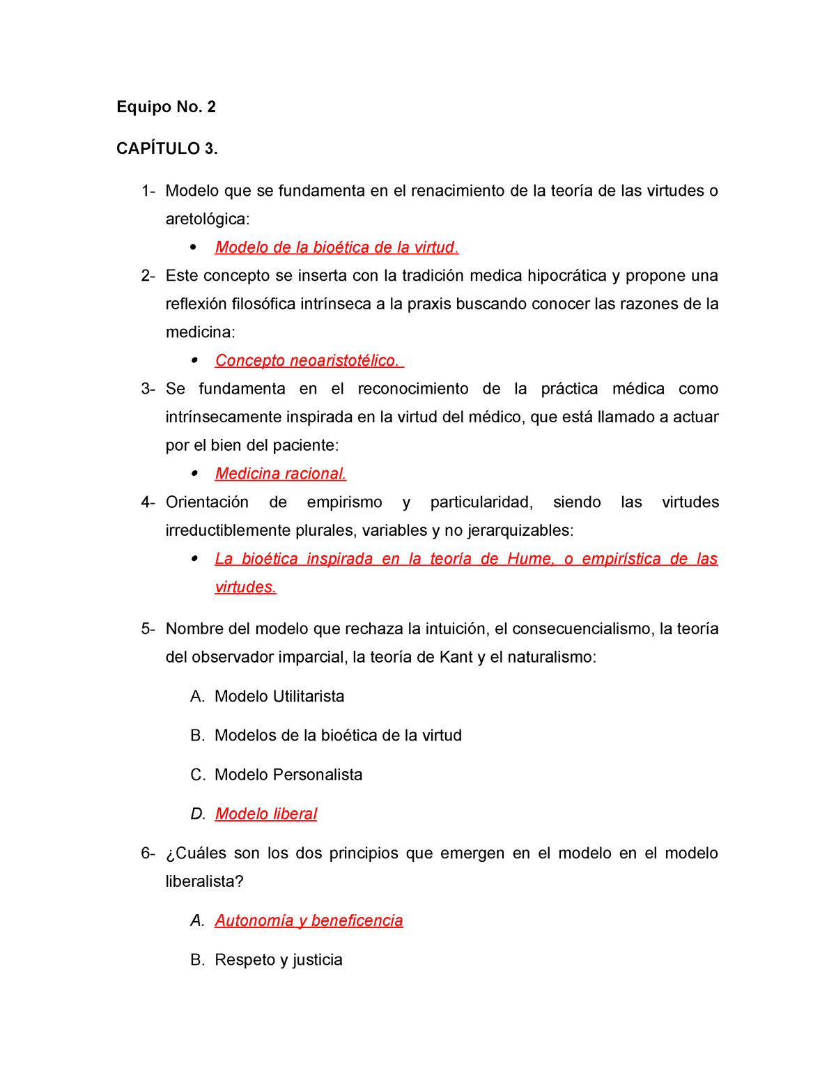 Examen de muestra/práctica Junio 2015, preguntas y respuestas - Equipo No.  2 CAPÍTULO 3. 1- Modelo - Studocu