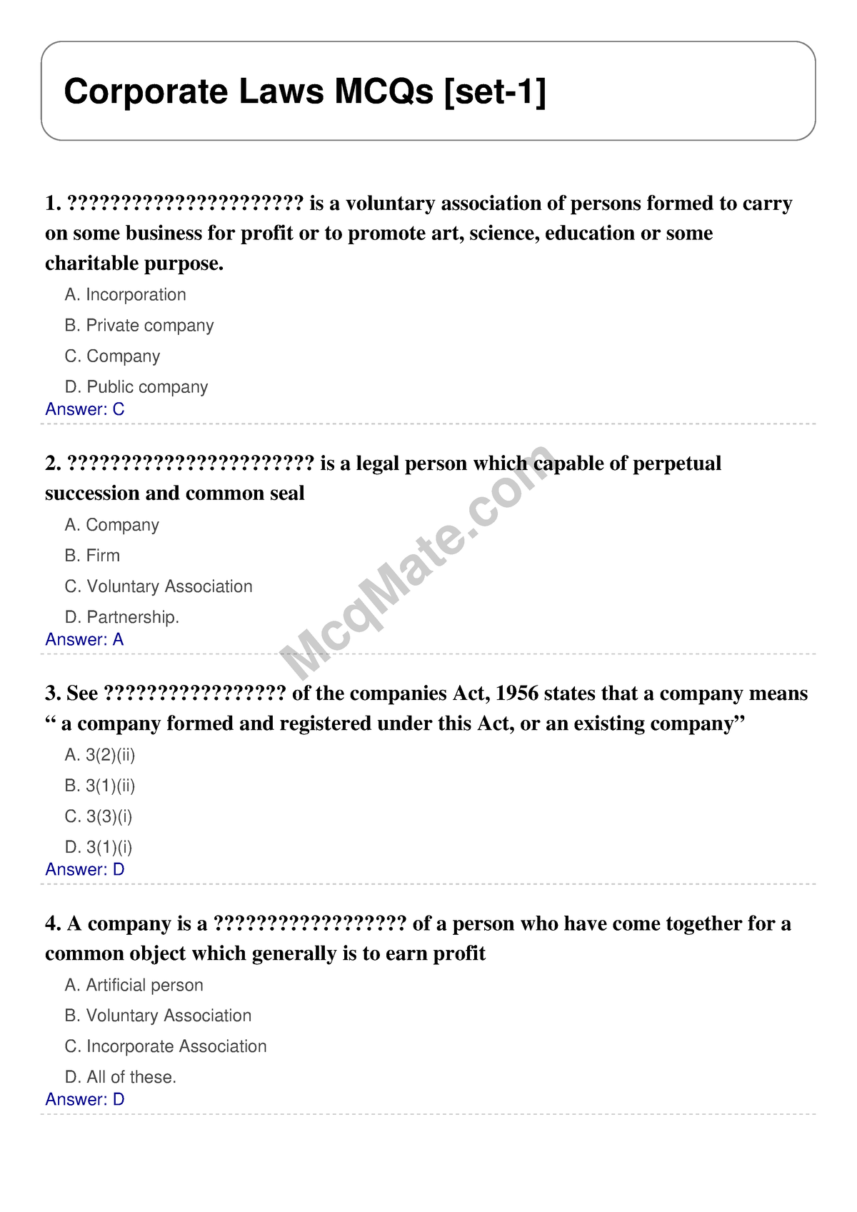 corporate-laws-set-1-mcqmate-mcqmate-corporate-laws-mcqs-set-1-1