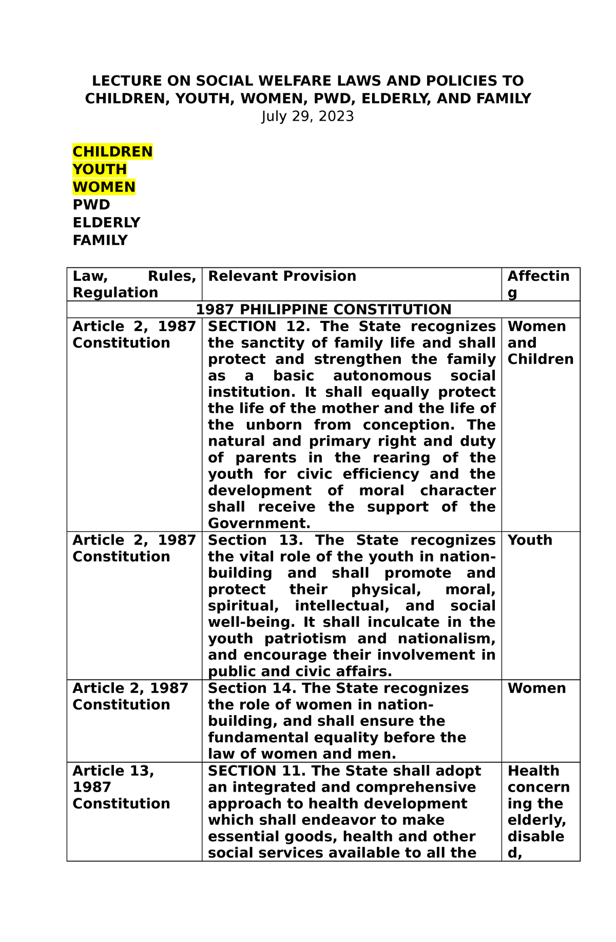 lecture-on-social-welfare-laws-and-policies-to-children-lecture-on