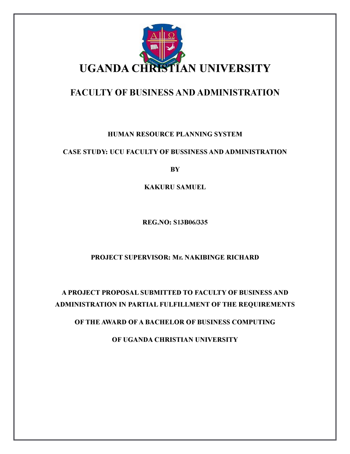 research proposal in uganda