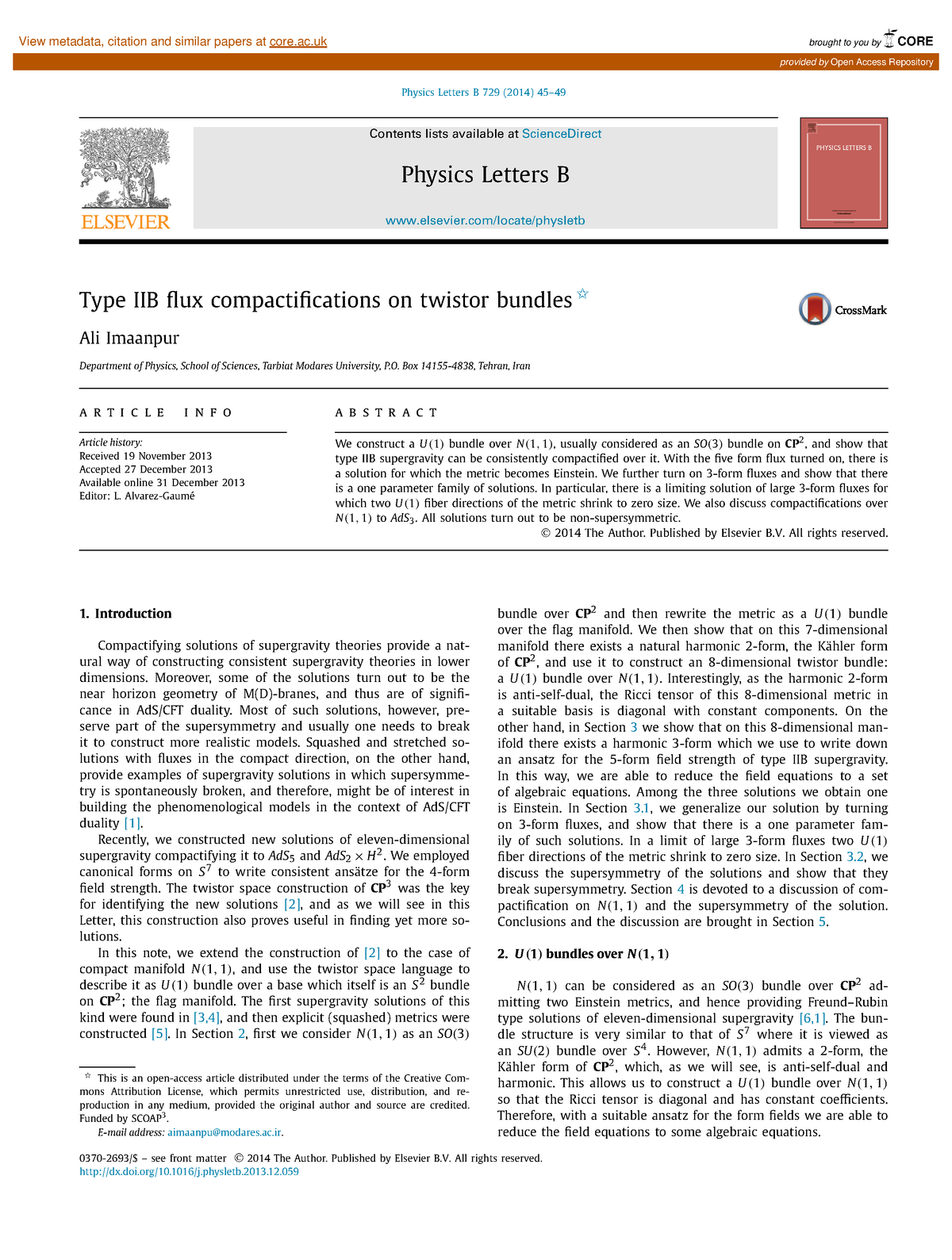 35078836 - Cours - Physics Letters B 729 (2014) 45– Contents Lists ...