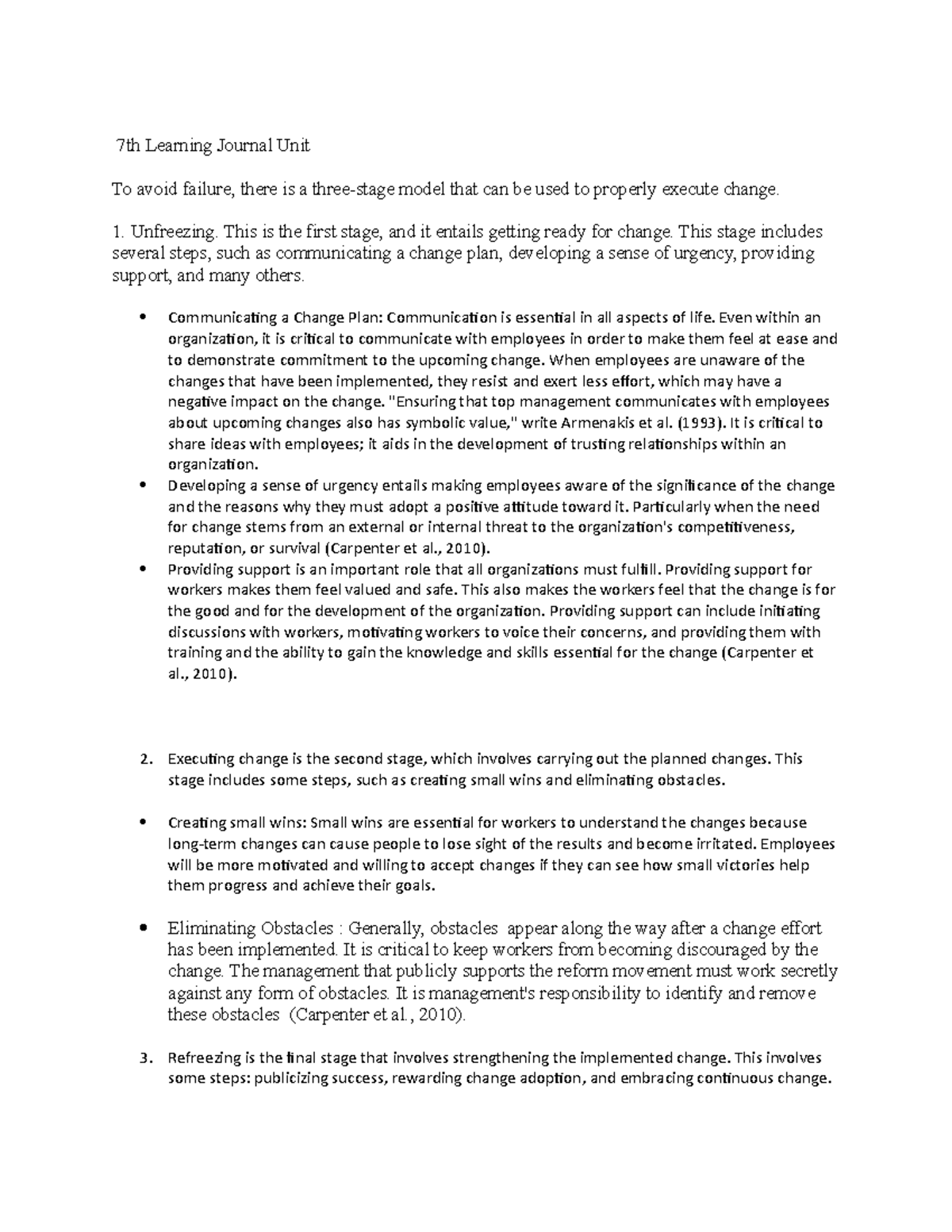 Learning Journal Unit 7 Bus Fresh 1101 7th Learning Journal Unit To Avoid Failure There Is A Learning Journal Unit 7 Bus Fresh 1101 7th Learning Journal Unit To Avoid Failure There Is A