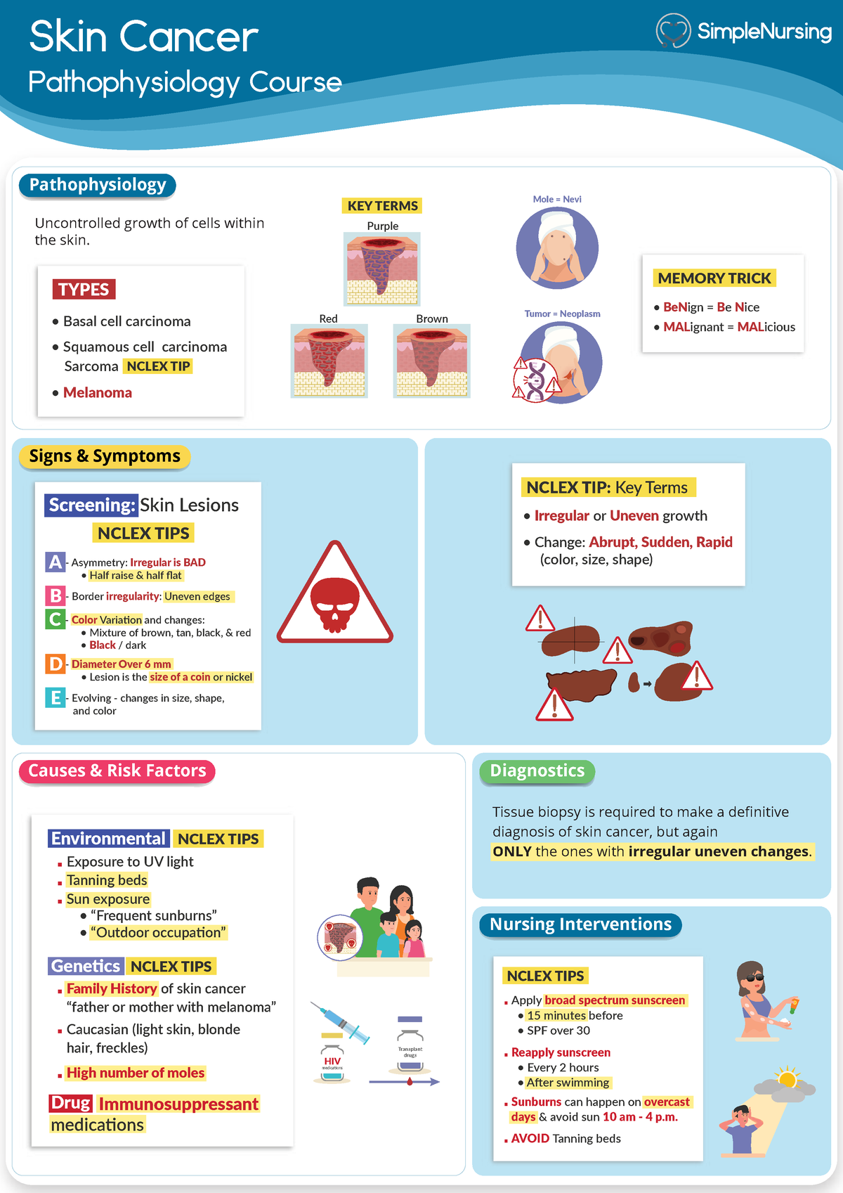 5. Skin Cancer - N/A - Skin Cancer Pathophysiology Course Causes & Risk ...