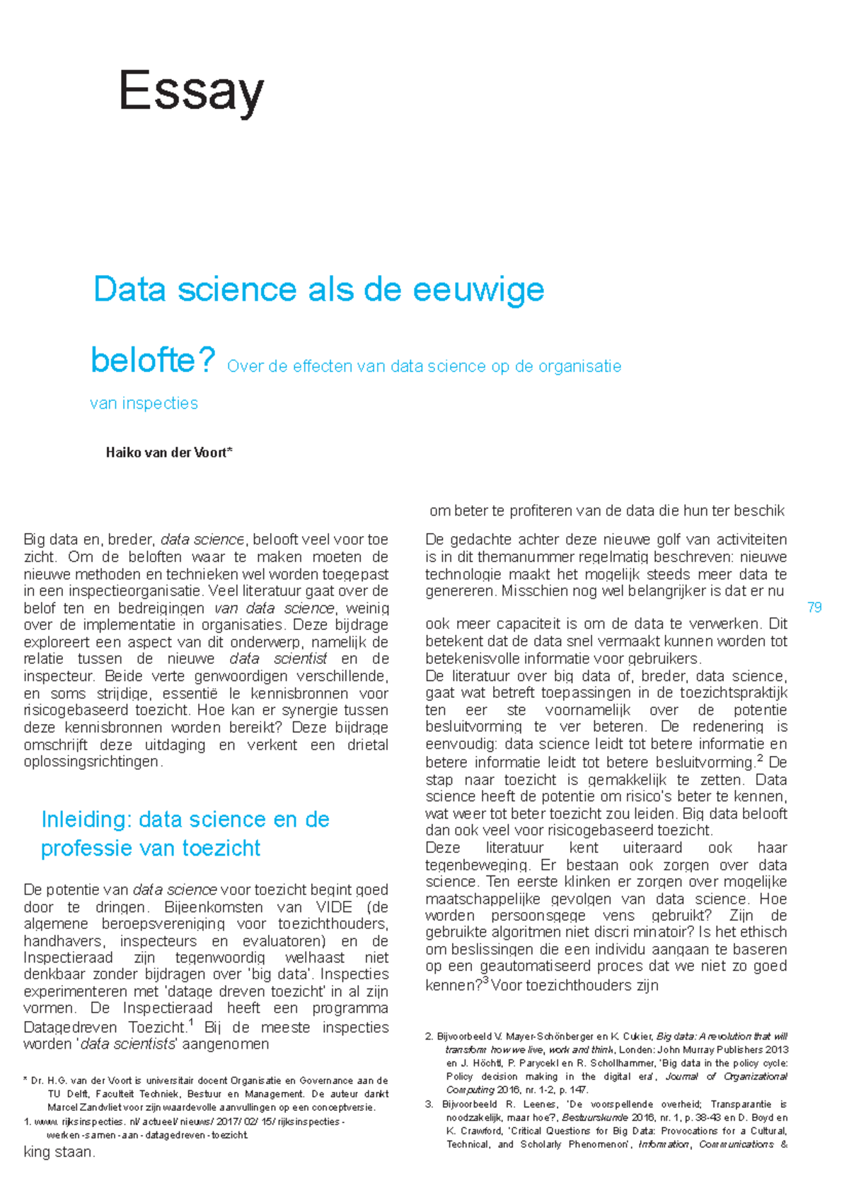 essay data science