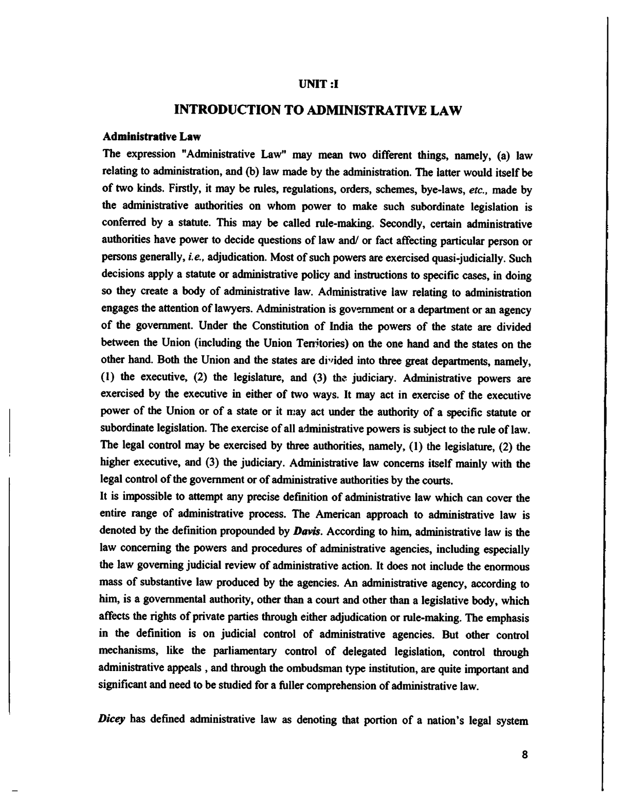 administrative law dissertation topics