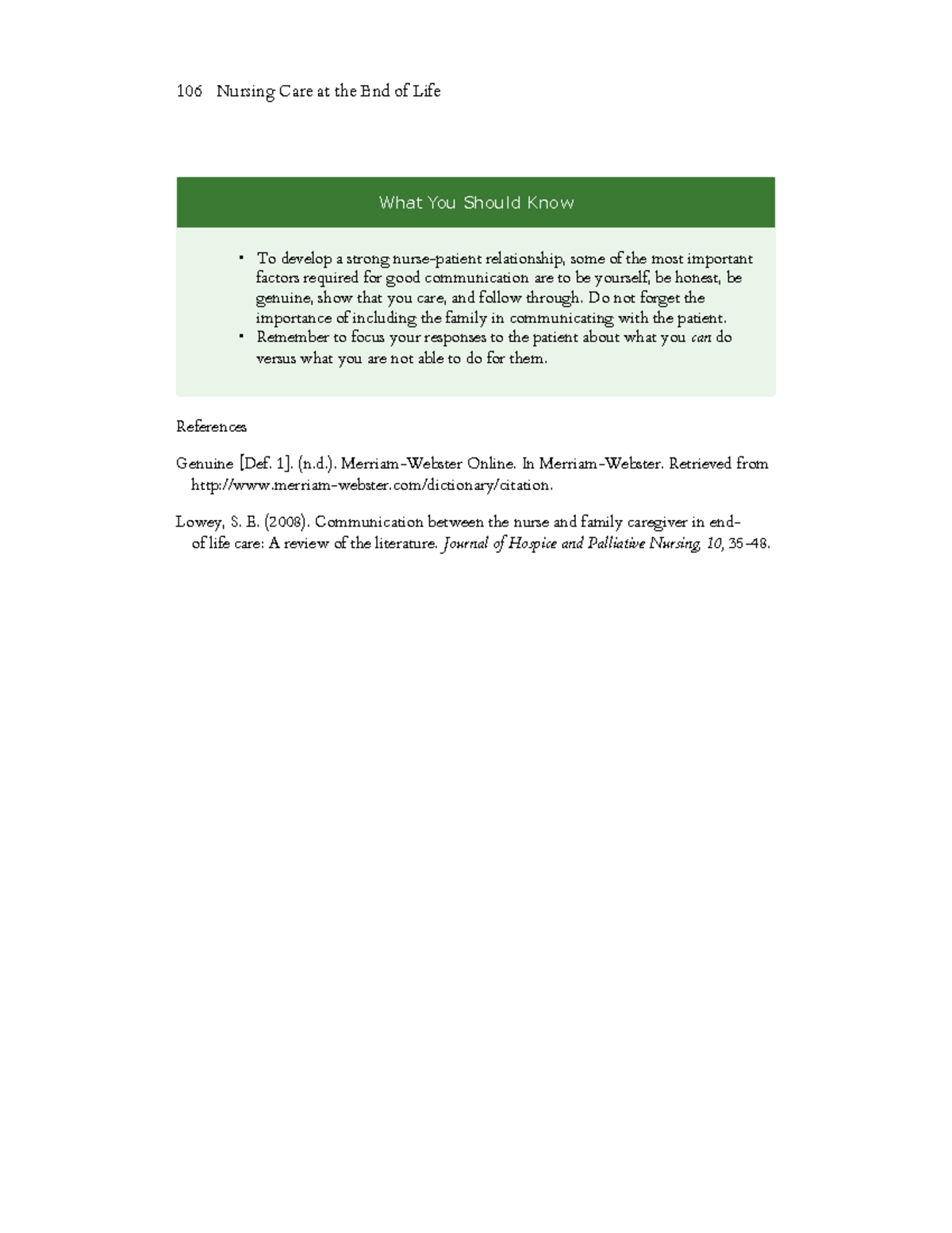 Nursing care at the end of life what every clinician should know 34 ...