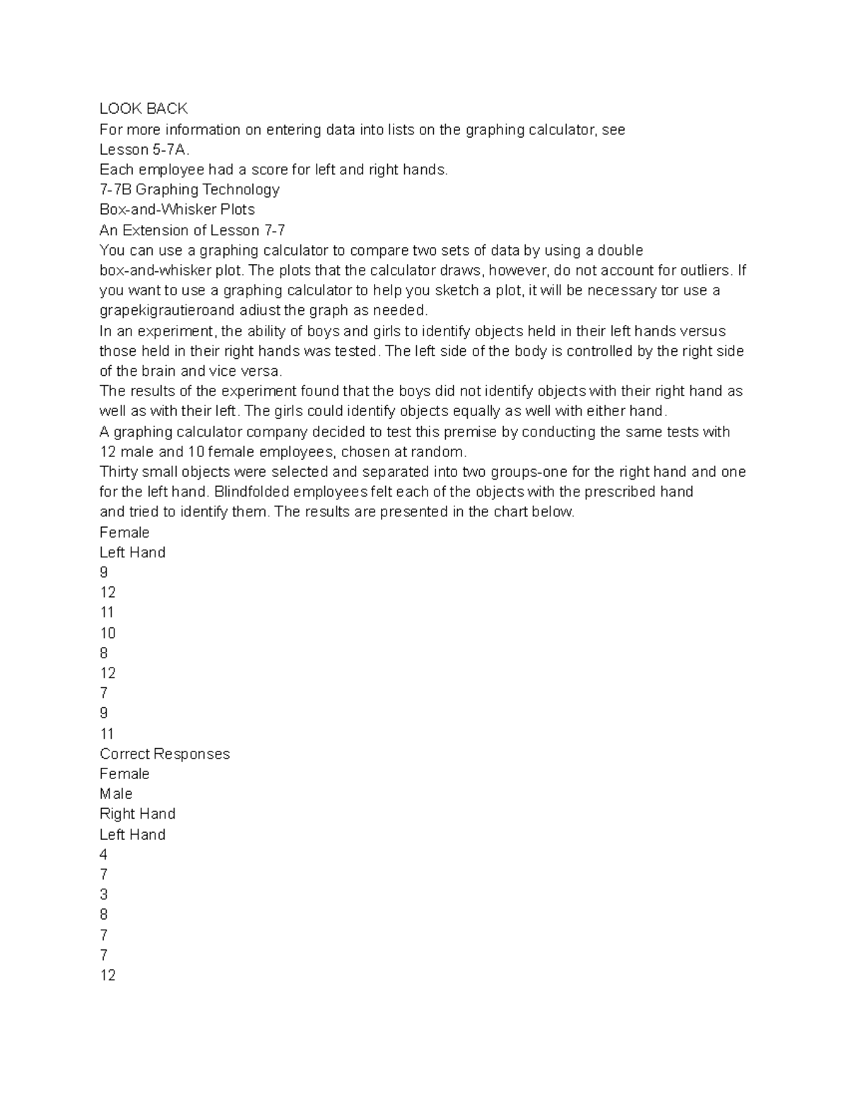 Graphing tech notes - LOOK BACK For more information on entering data ...