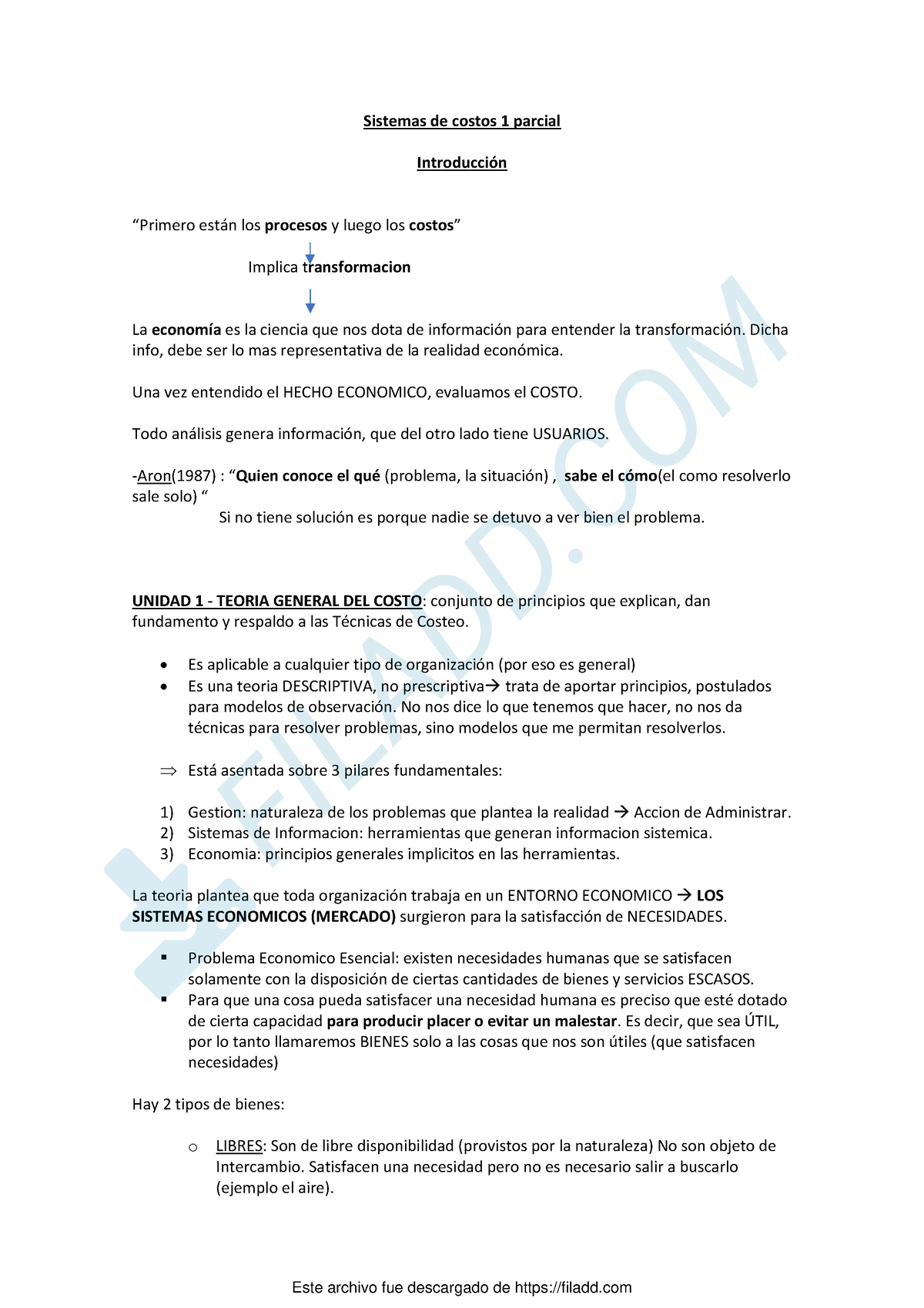 Resumen 1er Parcial Sistemas De Costos - Sistemas De Costos 1 Parcial ...