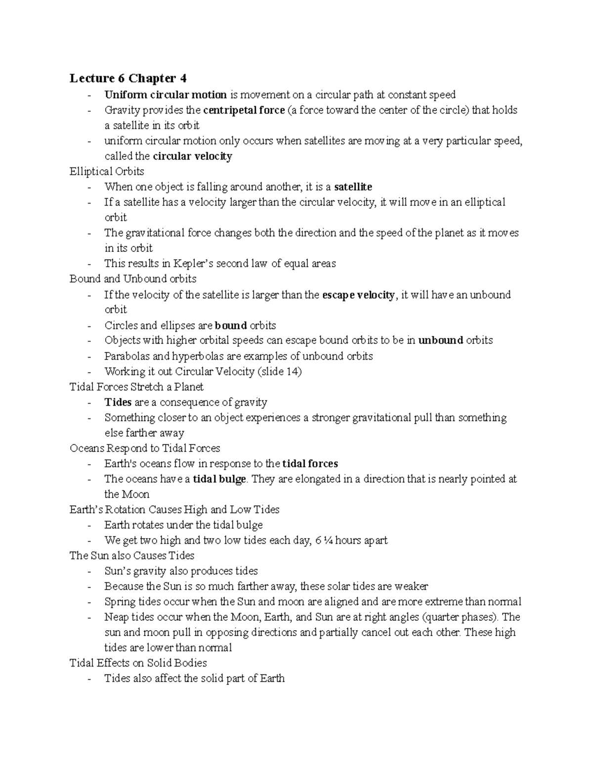 Py 124 lecture 6 - taught by Prof Bordoloi - Lecture 6 Chapter 4 ...